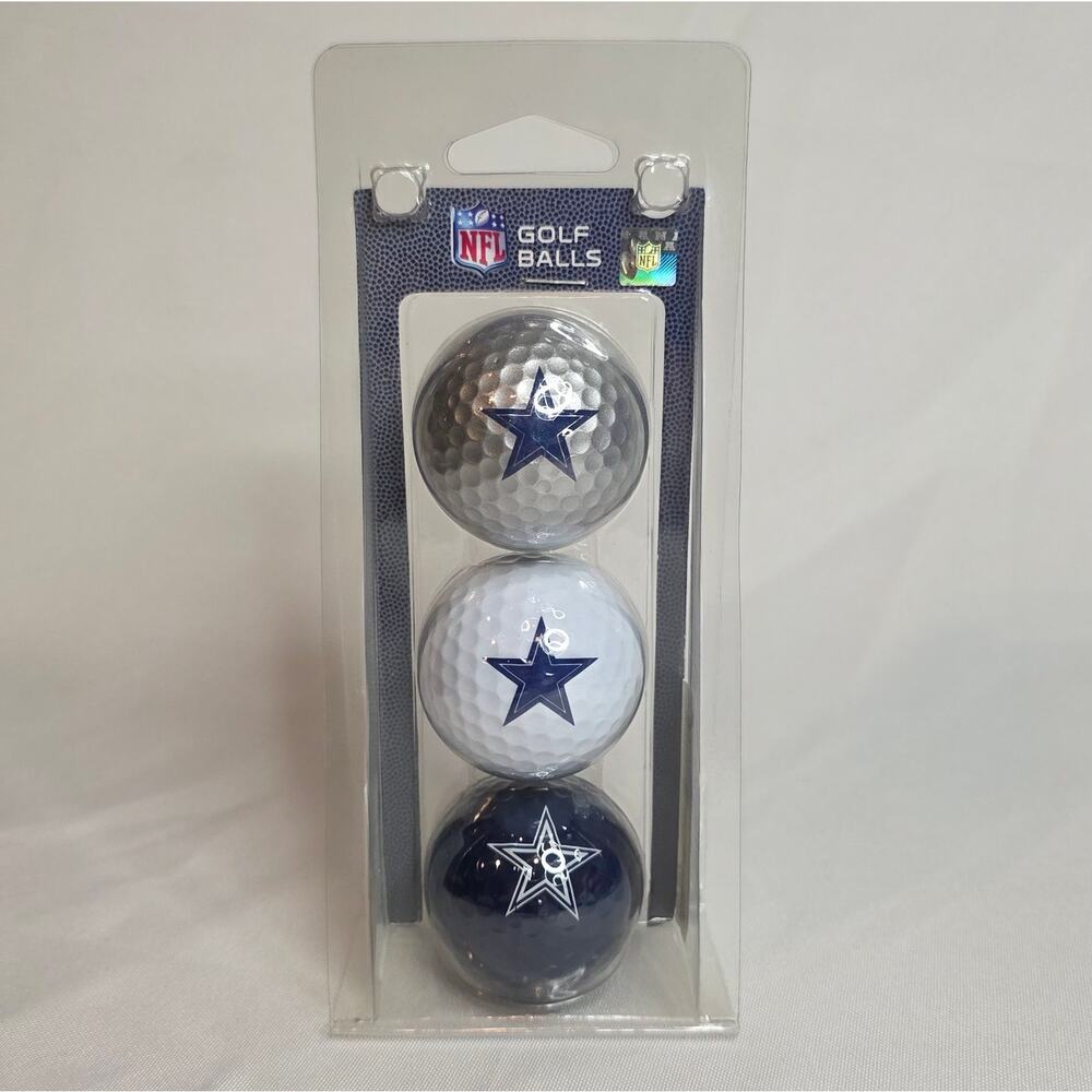 Gold Balls NFL Dallas Cowboys New In Box 3 Pack